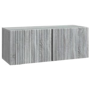 vidaXL Wall-Mounted TV Cabinet Grey Sonoma 78.5 x 31 x 30 cm