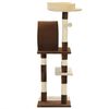 vidaXL Cat Tree with Sisal Scratching Posts 127 cm Beige and Brown