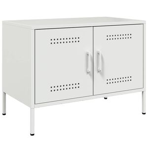 vidaXL TV Cabinet White 68x39x50,5 cm Steel