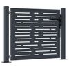 vidaXL Garden Gate Anthracite 100x100 cm Steel Square Design