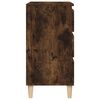 vidaXL Bedside Cabinet Smoked Oak 40x35x70 cm Engineered Wood