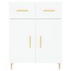 vidaXL Highboard White 69.5x34x180 cm Engineered Wood