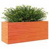 vidaXL Garden Planter Wax Brown 110x40x46 cm Solid Wood Pine