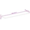 vidaXL Table Top 140x60x3.8 cm Rectangular Solid Wood Mango