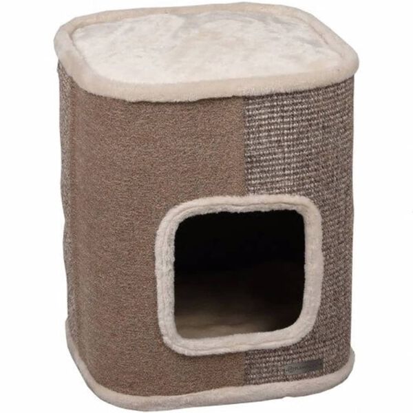 FLAMINGO 2-in-1 Cat Scratching Barrel George S 40x40x49 cm Beige
