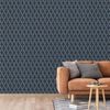 DUTCH WALLCOVERINGS Wallpaper Geometric Blue and Gold