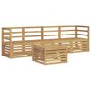 vidaXL Outdoor Sofa Set 5 pcs White Solid Acacia Wood