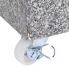 vidaXL Umbrella Base Light Grey 45x25x8.3 cm Granite