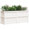 vidaXL Garden Planter White 150x50x70 cm Solid Wood Pine