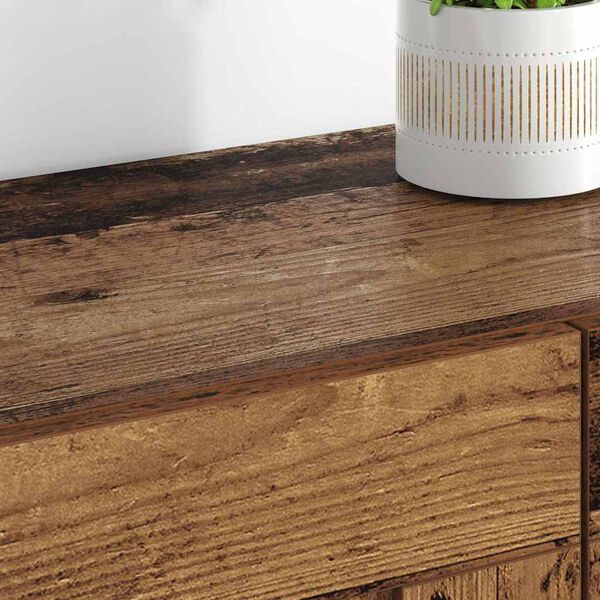 vidaXL Wall-mounted Cabinet 2 pcs Old Wood 69.5 x 34 x 90 cm