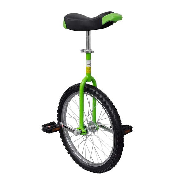 Green Adjustable Unicycle 20 Inch