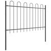vidaXL Garden Fence Grey 11.9 x 0.8 m Powder-coated steel