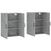 vidaXL Wall Mounted Cabinets 2 pcs Concrete Grey 69.5x34x90 cm