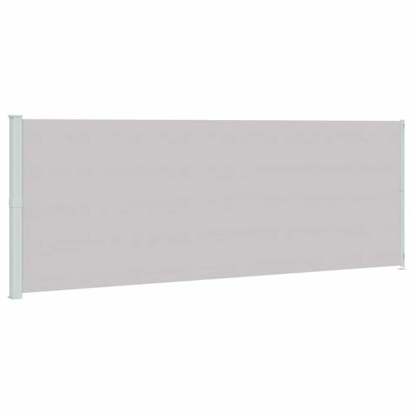 vidaXL Patio Retractable Side Awning 220x600 cm Grey