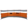 vidaXL Camping Windbreak Grey and Orange 510x153 cm Waterproof