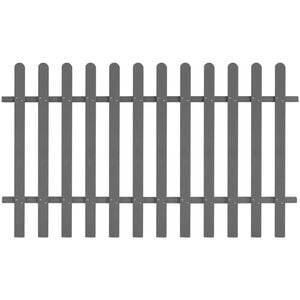 vidaXL Picket Fence WPC 200x120 cm