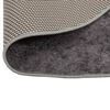 vidaXL Rug Washable &phi;120 cm Grey Anti Slip