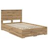 vidaXL Bed Frame with Drawer Artisan Oak 120 x 200 cm Engineered Wood