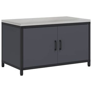 vidaXL Kitchen Storage Cabinet HATTEM Anthracite 90 x 50 x 53 cm Steel