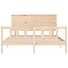 vidaXL Bed Frame without Mattress King Size Solid Wood Pine