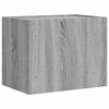 vidaXL Wall-mounted Bedside Cabinet Grey Sonoma 45x30x35 cm