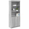 vidaXL Highboard Grey Sonoma 70x35x180 cm Engineered Wood