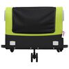 vidaXL Bike Trailer Black and Green 45 kg Iron