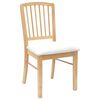 vidaXL Dining Chairs 2 pcs Natural 50 x 52.5 x 91 cm Solid Rubber Wood