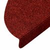 vidaXL Stair Mats Self-adhesive 5 pcs 56x17x3 cm Bordeaux Red Half Round
