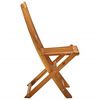 vidaXL Folding Outdoor Chairs 4 pcs Solid Acacia Wood