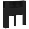 vidaXL Headboard Cabinet Black Oak Engineered Wood