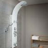 SCH&Uuml;TTE Glass Shower Panel with Thermostatic Mixer LANZAROTE White