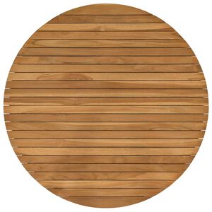 vidaXL Table Top &Oslash; 90 x 3.5 Round Solid Teak Wood Natural
