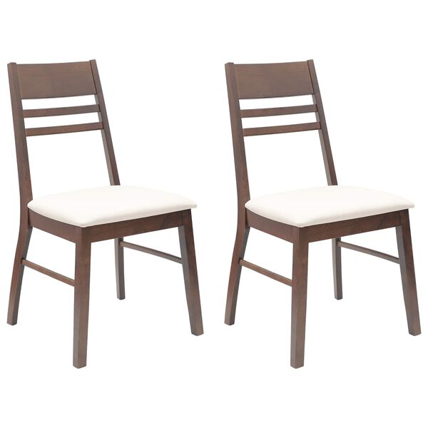 vidaXL Dining Chairs 2 pcs Light Brown 43 x 54 x 89 cm