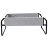 vidaXL Dog Bed Folding Manual Light Grey 85 x 85 x 33 cm Steel