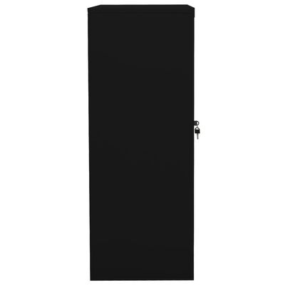 vidaXL Office Cabinet Black 90x40x105 cm Steel