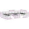 vidaXL Outdoor Sofa Set 11 pcs Natural Solid Acacia Wood