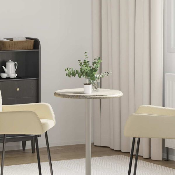 vidaXL Table Top Grey &Oslash;50x2.5 cm Marble