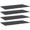 vidaXL Bookshelf Boards 4 pcs Grey 80x30x1,5 cm Engineered Wood