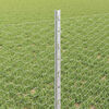 vidaXL Fence with Post Silver 0.6 x 25 m Steel