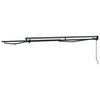 vidaXL Awning Frame Retractable Manual Anthracite 3 x 2.5 m