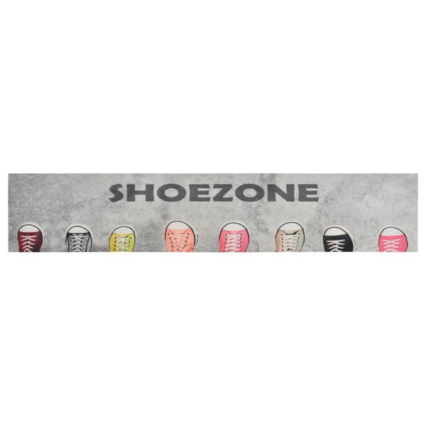 vidaXL Kitchen Rug Washable Shoezone 60x300 cm Velvet