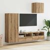 vidaXL TV Wall Units 4 pcs Artisan Oak Engineered Wood