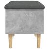 vidaXL Storage Bench Concrete Grey 62x42x46 cm Engineered Wood