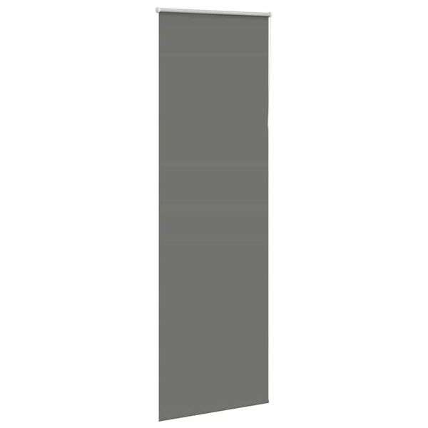 vidaXL Roller Blind Blackout Grey 80x210 cm Fabric Width 75.7 cm Polyester