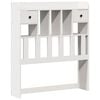 vidaXL Bookcase Bed without Mattress White 90x190 cm Single Solid Wood Pine
