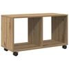 vidaXL&nbsp;Rolling&nbsp;Cabinet&nbsp;Artisian Oak 72x33x42.5 cm Engineered Wood