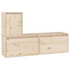 vidaXL 3 Piece TV Cabinet Set Solid Wood Pine