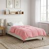 vidaXL Summer Duvet Quilted Pink 155 x 200 cm Microfiber