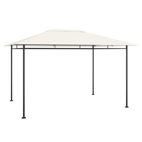 vidaXL Gazebo 384x281x270 cm Cream 180 g/m²